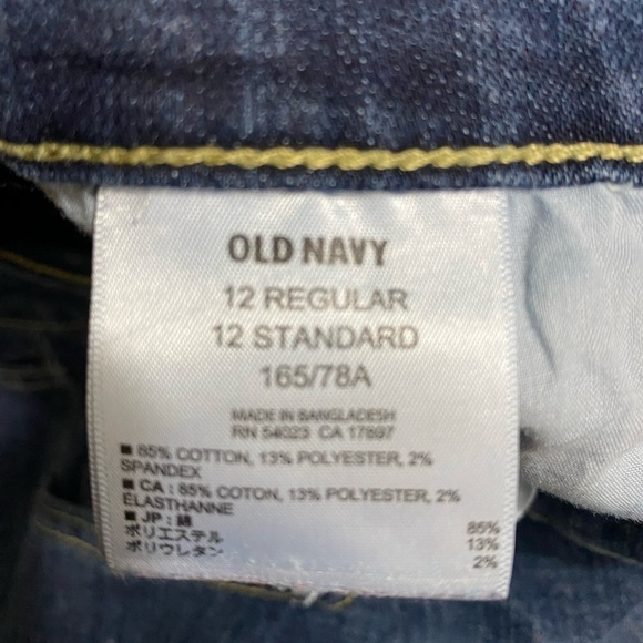 Old Navy Jeans Womens Size 12 Regular The Flirt Medium Wash Tapered Leg Jeans - Picture 4 of 5